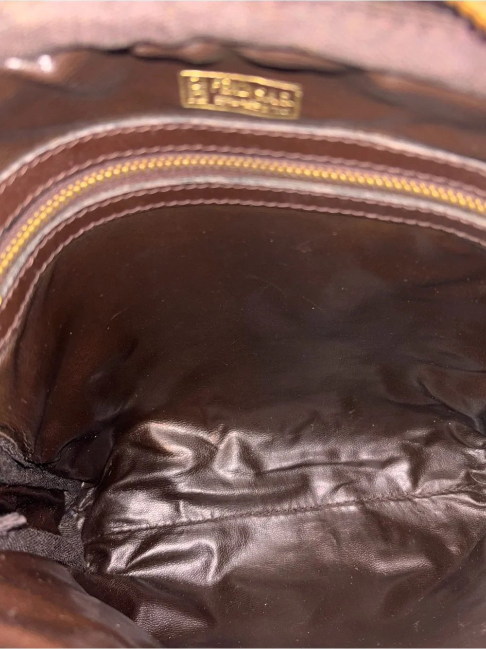 Fendi Brown FF Logo Messenger Bag with Matching Wallet